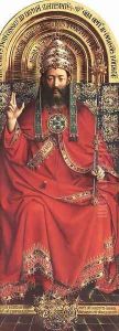 The Ghent Altarpiece- God Almighty 1426-27 by Jan Van Eyck