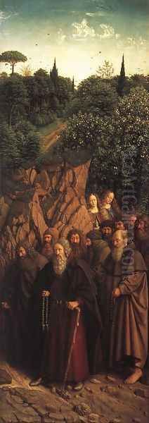 The Ghent Altarpiece- The Holy Hermits 1427-30 - view 1