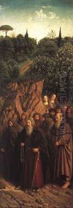 The Ghent Altarpiece- The Holy Hermits 1427-30 by Jan Van Eyck