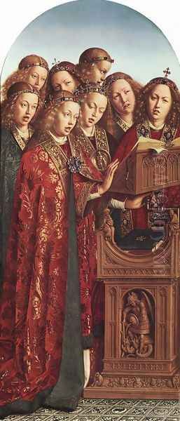 The Ghent Altarpiece- Singing Angels 1427-29 - view 1
