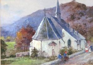 Wallfahrtskapelle St. Jost Bei Birneburg In Der Eifel.