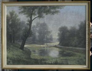 Flusslandschaft. Flusslandschaft.