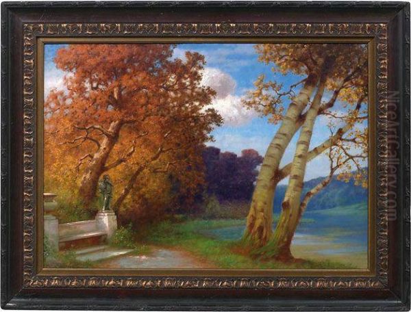 Herbstliche Parklandschaft - view 1