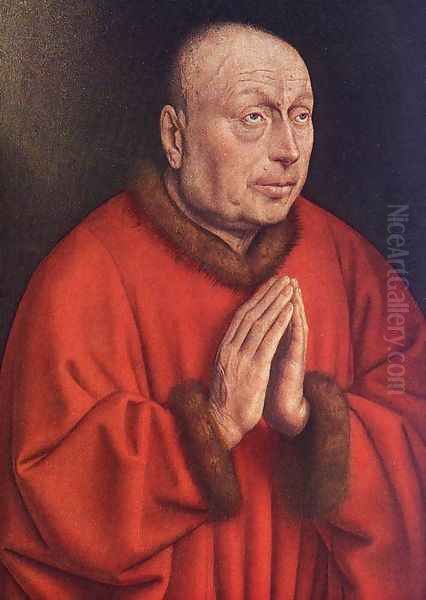 The Ghent Altarpiece- The Donor (detail) 1432 - view 1