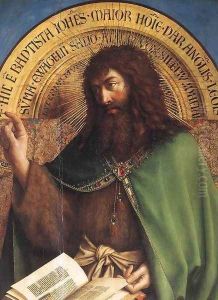 The Ghent Altarpiece- St John the Baptist (detail) 1425-29
