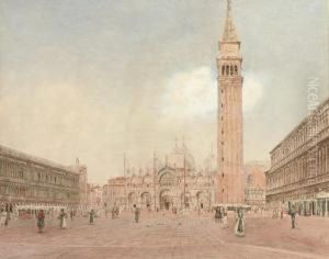 San Marco, Venice by Rudolf Ritter von Alt