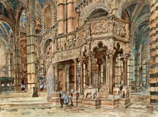 Veduta Dell""""interno Del Duomo Di Siena - view 1