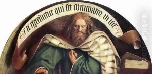 The Ghent Altarpiece- Prophet Micheas 1432 by Jan Van Eyck