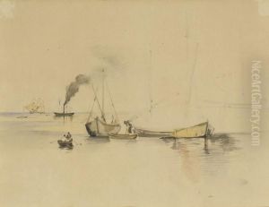 Sudlicher Hafen. by Rudolf Ritter von Alt