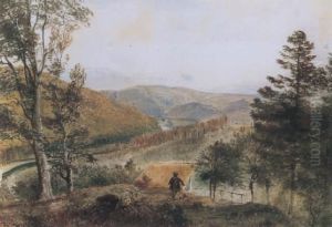 Blick Von Der Bellaria Beim Schloss Gratz In Das Zimbowitzer Tal by Rudolf Ritter von Alt