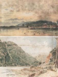 Luzern (view Of Luzern) (#) Flusslandschaft (river Landscape) by Rudolf Ritter von Alt