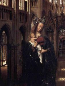 Madonna in the Church (detail) by Jan Van Eyck