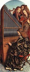 The Ghent Altarpiece, Angels Playing Music by Jan Van Eyck