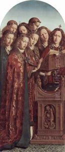 The Ghent Altarpiece, Singing Angels by Jan Van Eyck
