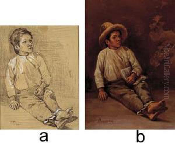 A. Boceto Para El Papelerito - view 1