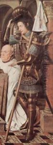 Madonna of Canon George van der Paele, with Domizian St., St. George and the founder Paele by Jan Van Eyck