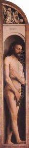 The Ghent Altarpiece Adam; Cain and Abel by Jan Van Eyck