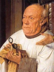 The Madonna with Canon van der Paele (detail) 2 by Jan Van Eyck