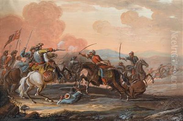 Gefechtsszenen Aus Den Turkenkriegen - view 1