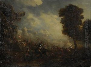 Battaglia Di Cavalleria by Georg Philipp Rugendas I