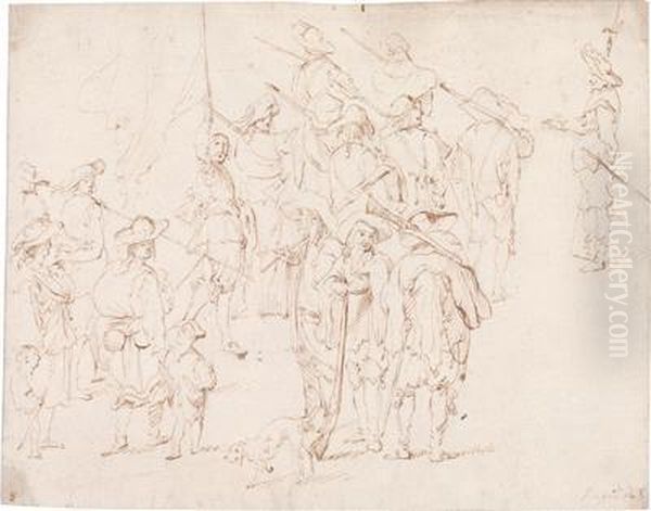 The Departure Of The Hunters - view 1