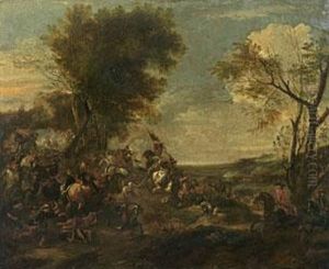 Reiterschlacht by Georg Philipp Rugendas I