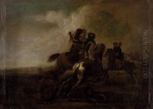 Reitergefecht Aus Denturkenkriegen by Georg Philipp Rugendas I