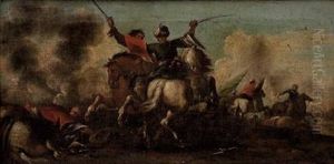 Reitergefecht Aus Denturkenkriegen by Georg Philipp Rugendas I
