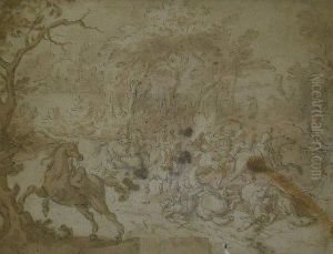 Cavalerie En Deroute by Georg Philipp Rugendas I