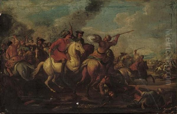 A Cavalry Skirmish - view 1