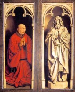 The Ghent Altarpiece Donor and St John the Baptist by Jan Van Eyck