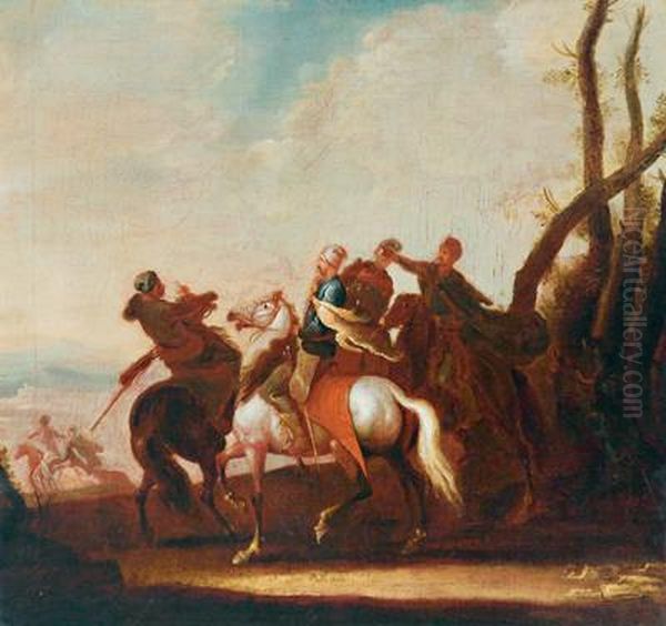 Cavalieri Durante La Marcia - view 1