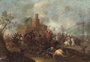 Combattimento Di Cavalleria Tra Imperiali E Turchi