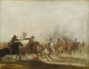 Reiterschlachten. by Georg Philipp Rugendas I