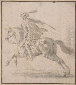 Un Turc A Cheval by Georg Philipp Rugendas I