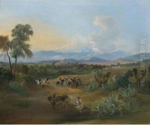 Vista Del Valle De Mexico by Johann Moritz Rugendas