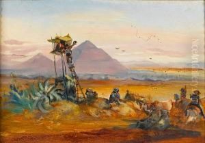 The Ruins Of Teotihuacan, Mexico by Johann Moritz Rugendas