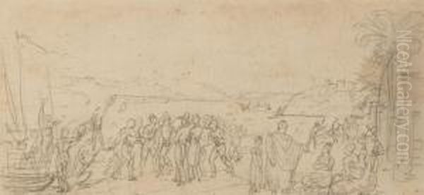 Embarcation On The Shore, Rio De Janeiro (1822-25) - view 1