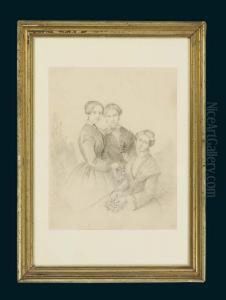 "familienbildnis", Drei Schwestern Mit Blumen
