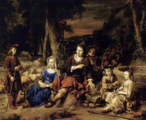 Portrait of a Family 1667 by Gerbrand Van Den Eeckhout