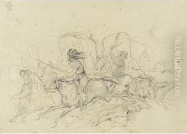 Album Of 113 Figure And Landscape Sketches - view 1