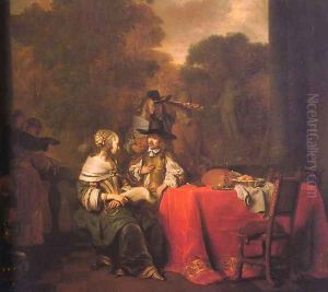 Party on a Terrace, 1652 by Gerbrand Van Den Eeckhout