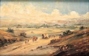 Paisaje Con Carreta by Johann Moritz Rugendas