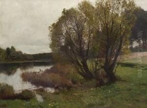 Uferlandschaft. by Joseph Rummelspacher