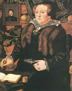 Portrait of Lady Dacre 1540 by Hans Eworth