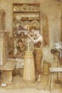 Das Buttermachen by Franz Rumpler