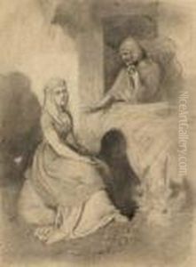 Der Monch Ekkehard Im Gesprach Mit Der Herzogin by Franz Rumpler