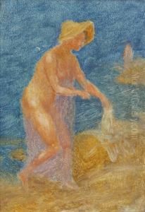 Nach Dem Bade by Franz Rumpler