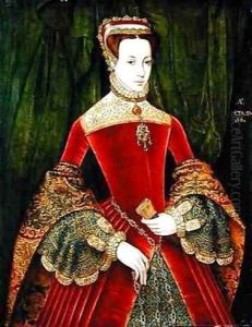 Portrait of a Woman aged 16 previously identified as Mary Fitzalan Duchess of Norfolk by Hans Eworth