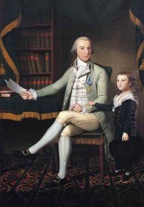 Colonel Benjamin Tallmadge and son William Talmadge by Ralph Earl